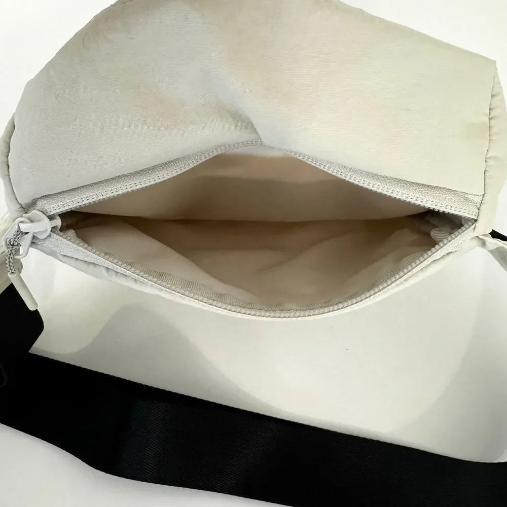 Lululemon Clean Lines Nylon Belt Bag 2L in White Opal
